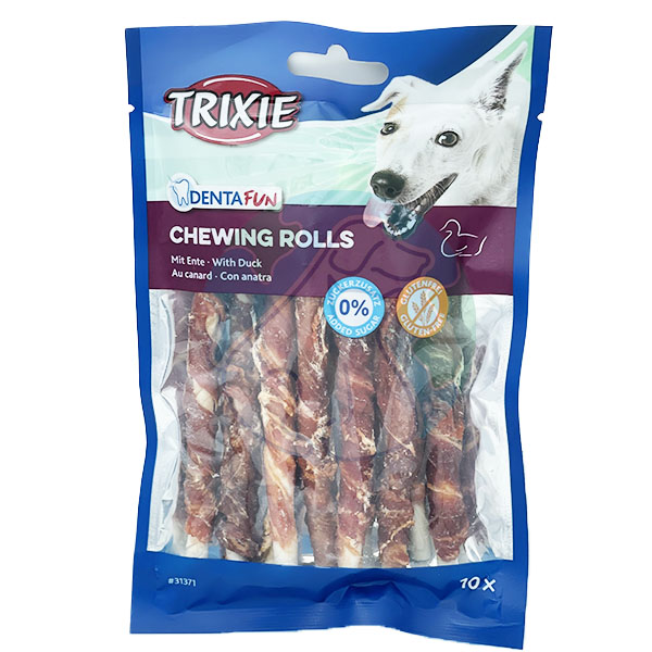 تشویقی دورپیچ اردک Chewing rolls Duck Trixie 80gr